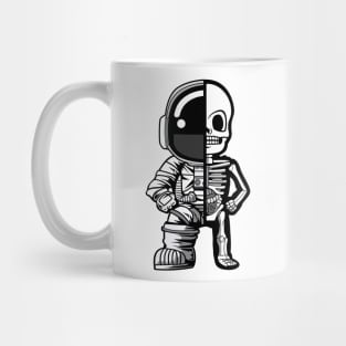 Astronaut Half Skeleton Mug